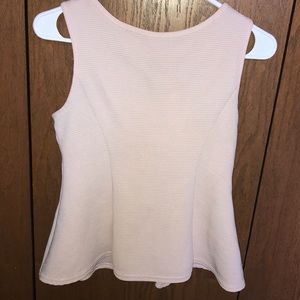 Muted Pink Peplum Top